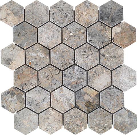 M1201501 - Hexagon Marble Mosaic - Pic2