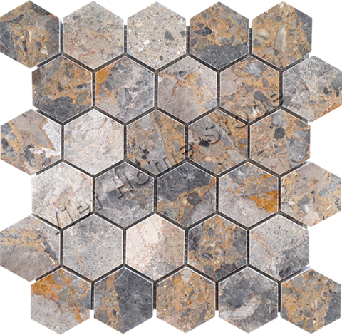 M1201501 - Hexagon Marble Mosaic - Pic3