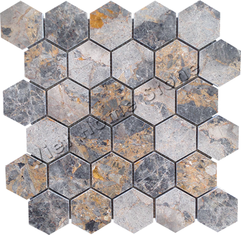 M1201501 - Hexagon Marble Mosaic - Pic4