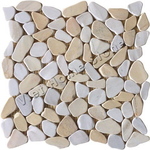 M2904600 - Mosaico de guijarros locos de colores mezclados - Pic1
