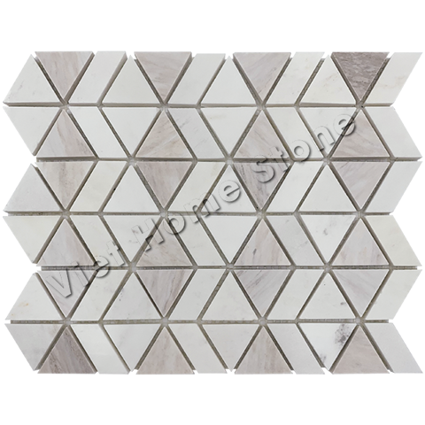 M6201491 - Triangles and Trapezoids Marble Mosaic - Pic1