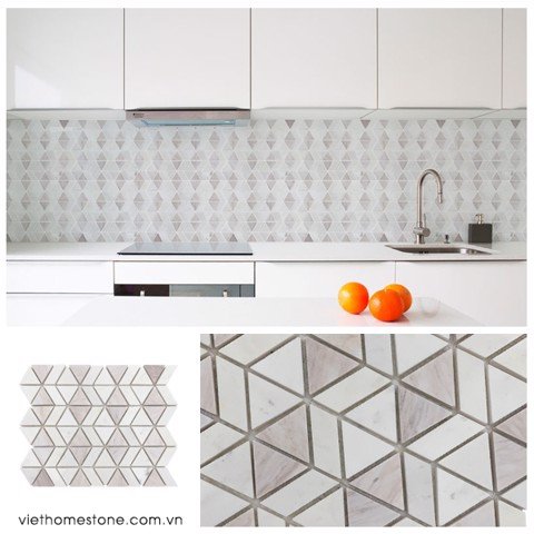 M6201491 - Triangles and Trapezoids Marble Mosaic - Pic4