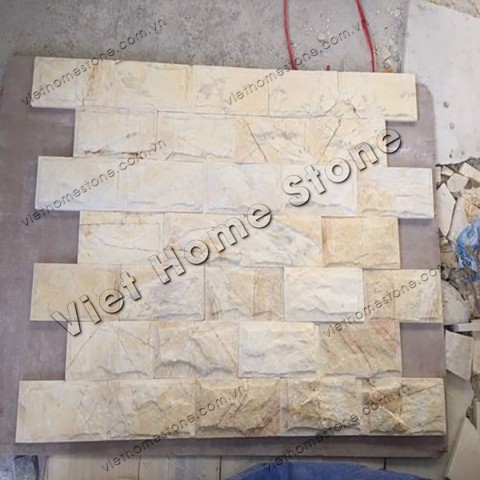 G0410 - Yellow marble mushroom face - Pic7