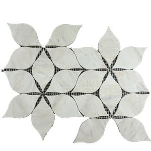 Wooden-Vein-Flower-Mosaic