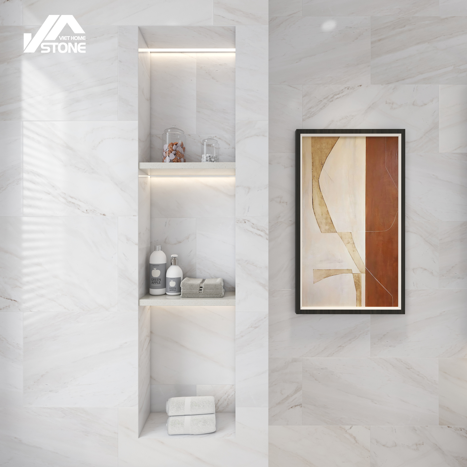 T0601 Baldosa de mármol veteado de madera Premium 4 Vietnam marble tiles