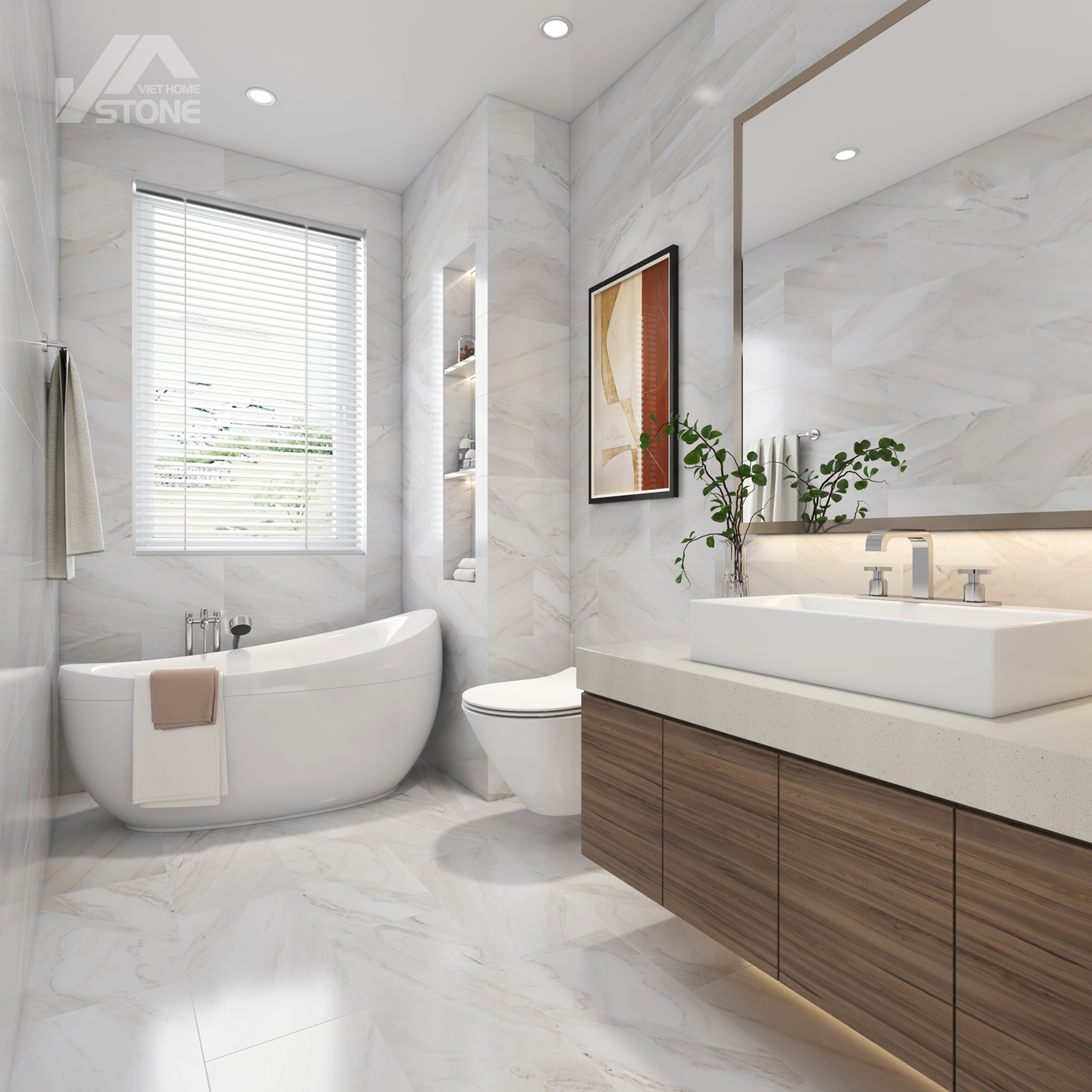 T0601 Baldosa de mármol veteado de madera de primera calidad 1 Vietnam marble tiles